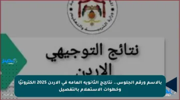 بالاسم ورقم الجلوس.. نتائج الثانوية العامة في الأردن 2025 إلكترونيًا وخطوات الاستعلام بالتفصيل